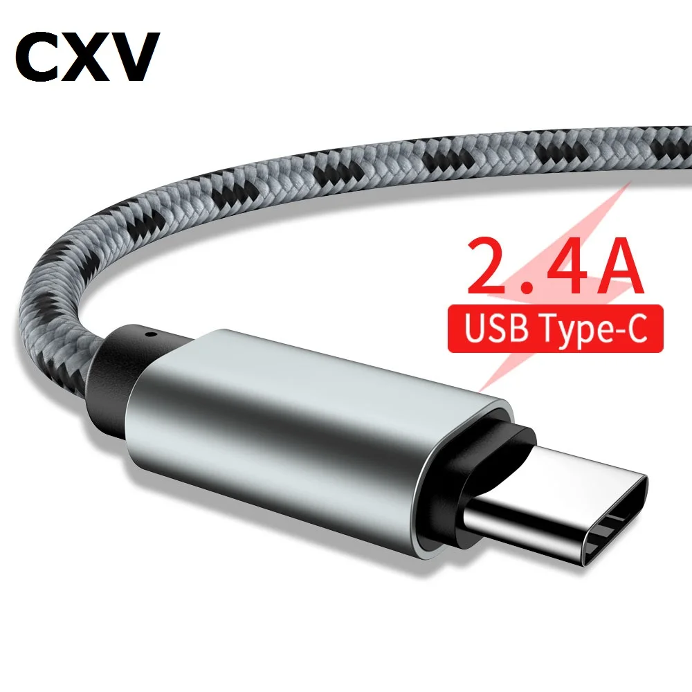 

CXV USB Type-C Cable for Xiaomi Redmi Samsung USB C Mobile Phone Cable Charger Fast Charging Type C cord for USB Type-C Devices