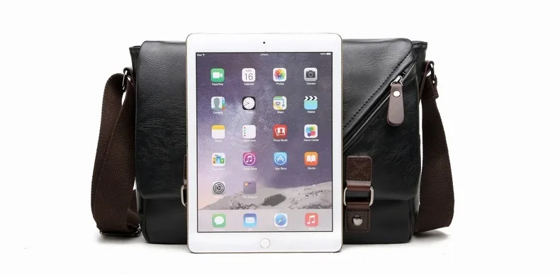 MJ Men's Bags Vintage PU Leather Male Messenger Bag High Quality Leather Crossbody Flap Bag Versatile Shoulder Handbag for Men (6)