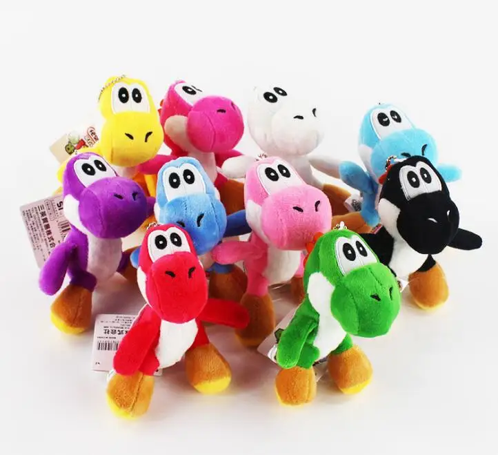Лидер продаж оптовая продажа 10 шт./лот 4 &quot10 см Super Mario Bros Йоши Плюшевые Игрушечные