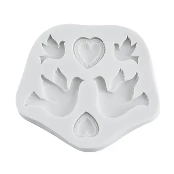 

Peace Dove Sunbird Mould Silicone Mold Chocolate baking Tools Non-stick Silicone cake mold Jelly and Candy Mold