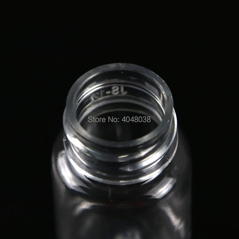 Clear Plastic Bottle PET Transparent Empty Bottle 15203050ML Capsule Packaging Container Liquid Powder Refillable Bottles (5)