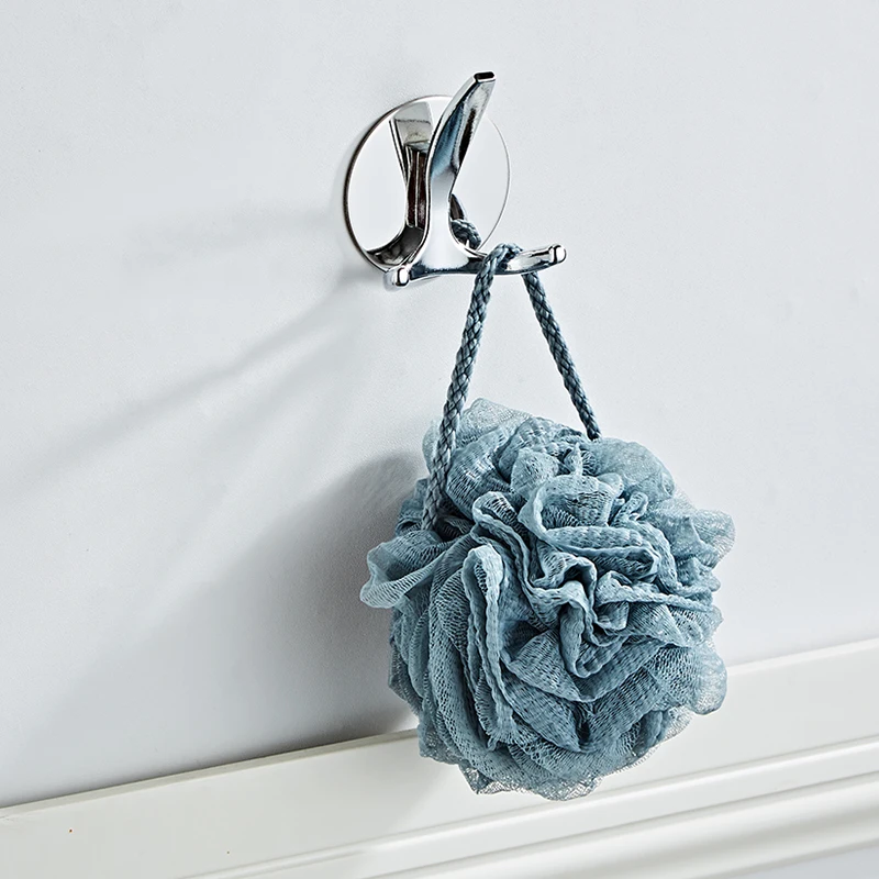 SRJ European single robe hook free punch stainless steel hook wall hanging door wardrobe shoe cabinet bathroom hook SRJ European single robe hook free punch stainless steel hook wall hanging door wardrobe shoe cabinet bathroom hook