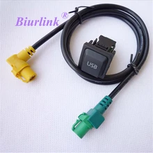 Biurlink USB Radio Del Coche Interruptor de Botón de Audio Kit Adaptador para VW con RCD510 RNS510