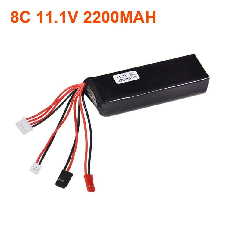 

11.1V 2200mAh 8C RC Transmitter Lipo Battery For 7 10 12E DEVO F12E JR FUTABA Transmitter Wholesale