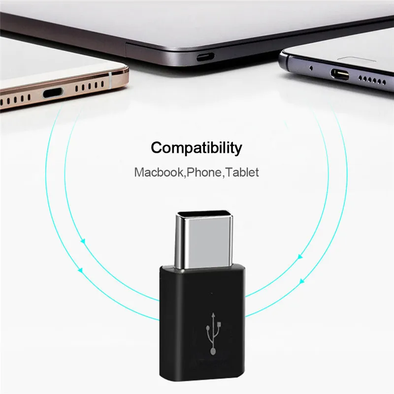 Type C Male To Micro USB Женский конвертер адаптер OTG синхронизация данных и зарядка