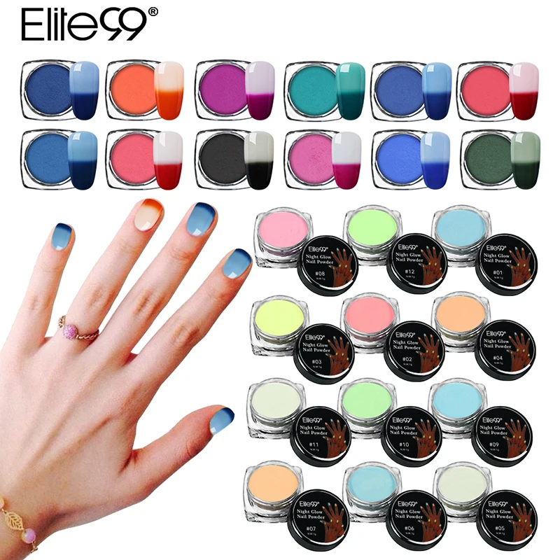 Elite99 Luminous Pigment Powder + Temperature Color changing Powder