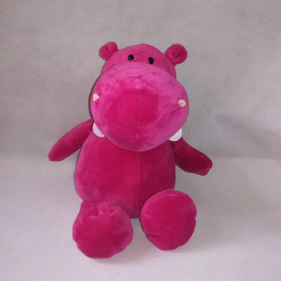 About 32cm Hot Pink Hippo Plush Toy Soft Toy Baby Toy Birthday Gift