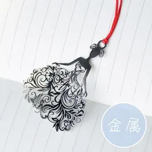 Скелет Эльф девушка металлический кулон изящная Закладка милые книга кавайи бумага для надписей клип ребенок студент, школа, офис Канцелярские