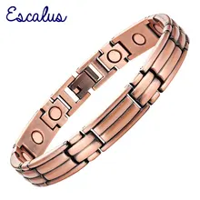 Escalus медное покрытие Магнитный браслет для женщин магнит подарок ювелирные изделия био Исцеление мужской браслет-амулет здоровье браслет