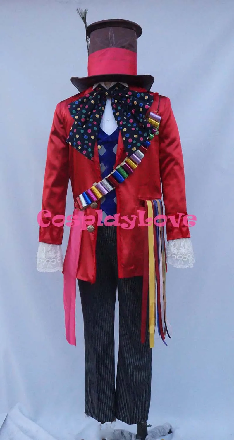 Alice in Wonderland 2 Mad Hatter Cosplay Costume (3)