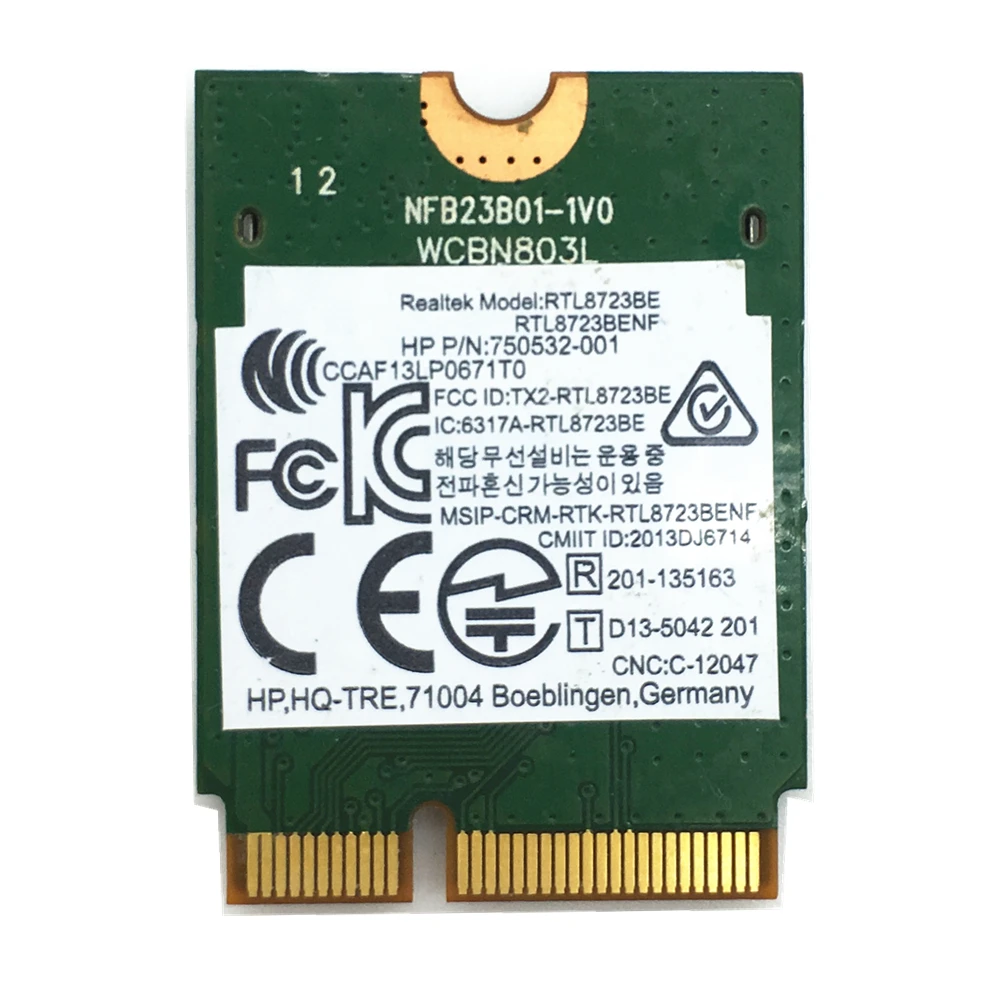 Realtek rtl8723be wireless lan network card interface 53 off