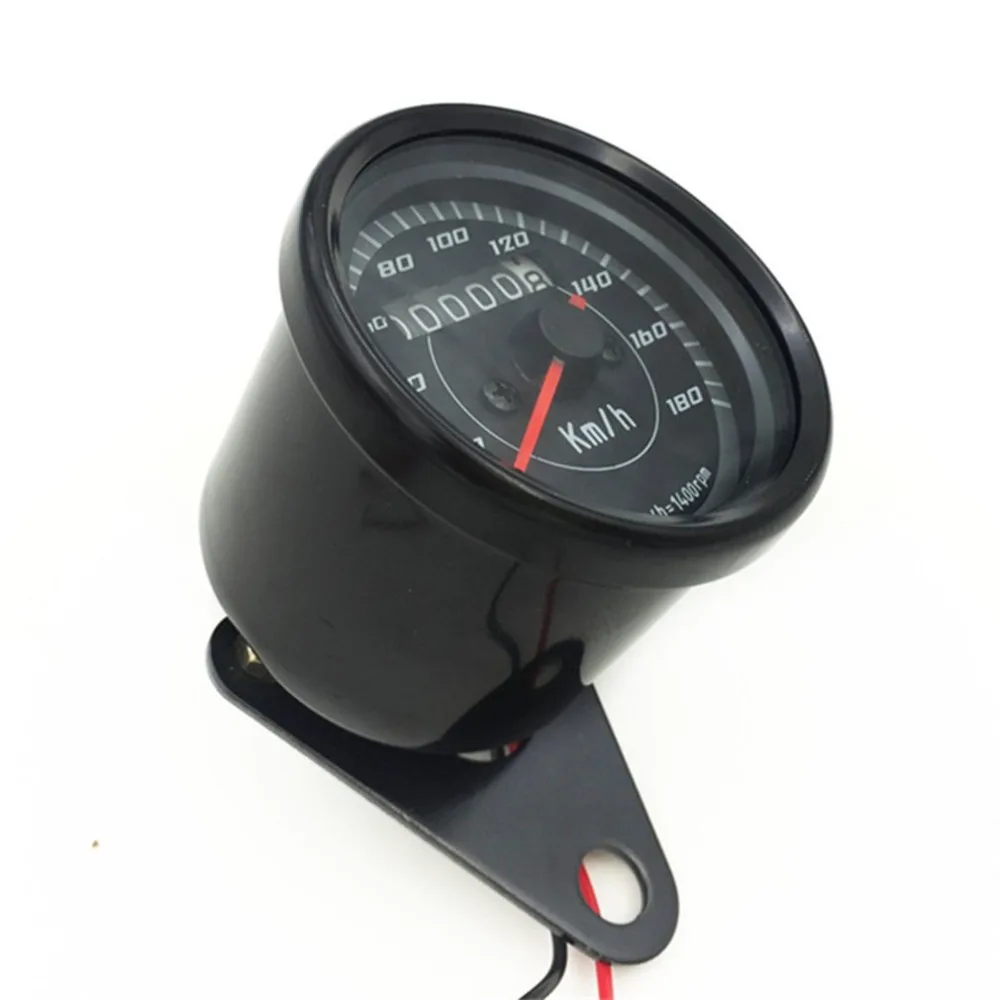 

Universal Motorcycle Speedometer Odometer 12V Motorcycle Single Speed Meter with Dual LED Light Accessories