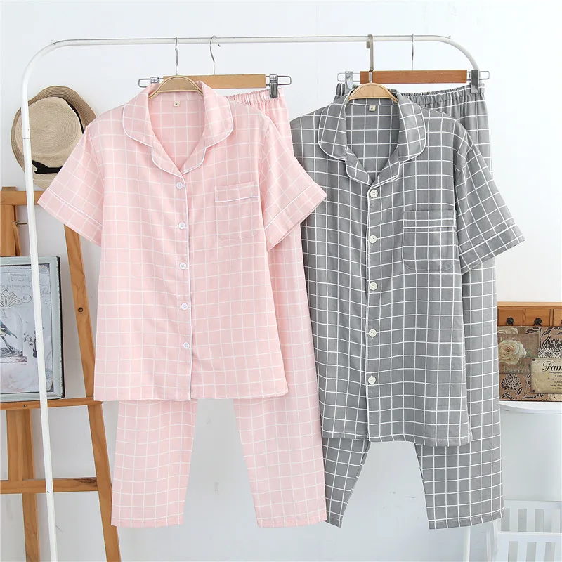 summer cotton pajamas sets (5)