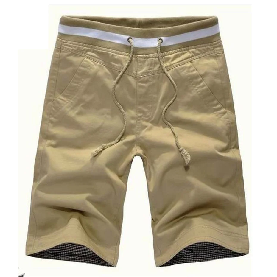 Vogue Фирменная Новинка чистого цвета мужские модные шорты Поп/бум летнего сезона; модель Для мужчин свободного кроя с Короткими Кружевными Повседневное Пляжные шорты