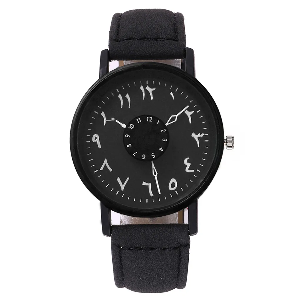 Бренд vansvar черные белые часы для влюбленных уникальные арабские цифры кожаные женские кварцевые наручные часы эксклюзивный бренд часы
