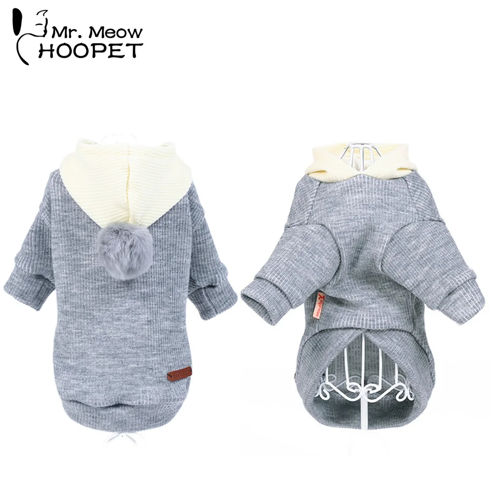 

Hoopet Pet Dog Cat Clothes Spring Winter Warm Sweater Two Feet Clothes Elegant Style Suitable Coat