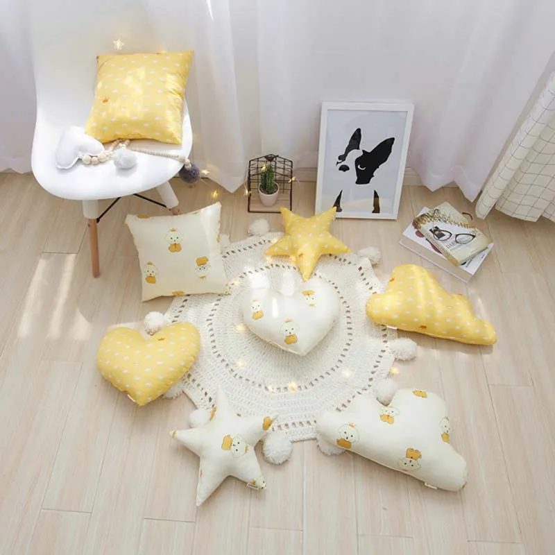 Детская комната диван подушка звезда облако сердце дома путешествия подушки детская комната декоративные тканевые игрушки детский душ подарок Рождественский подарок