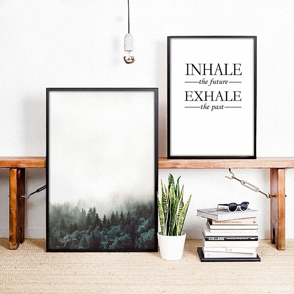 

Nordic Simple style Inspirational home decor art canvas posters print size A4 23.5"X35.5" Print