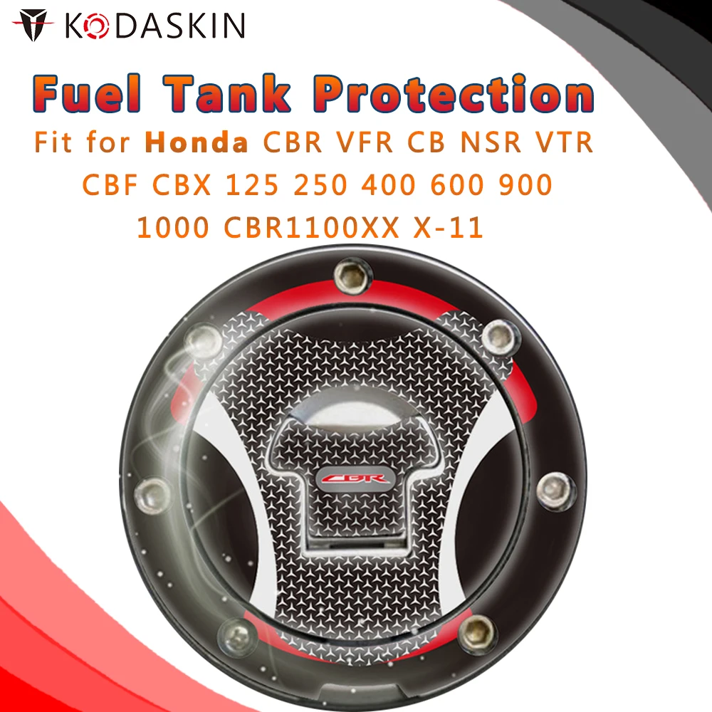 Carbon Fiber Tank Pad Sticker Decal Emblem Fit For Honda CBR400//600//1000//1100XX