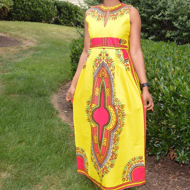 Vestidos De Fiesta Plus Size Maxi Dress New African Dashiki Swag Tribal Print Ethnic font b