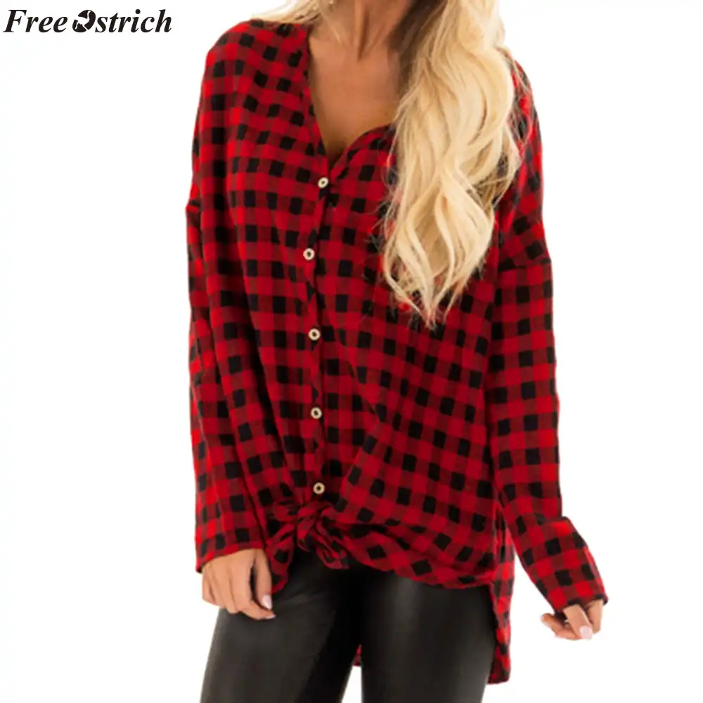 camisa cuadros rojos y negros mujer talla grande camisa cuadros rojos y negros mujer talla grande