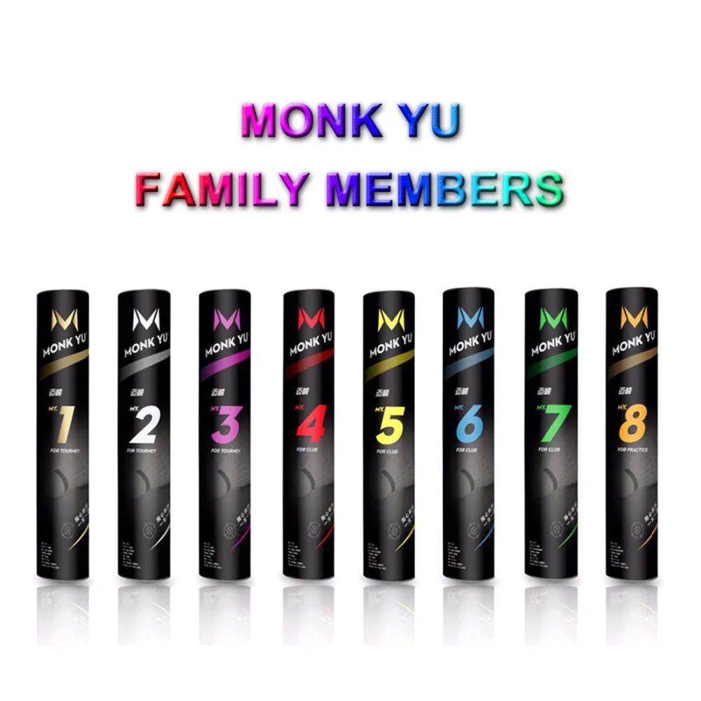 5 tubos/mucho bádminton Shuttlecock MY7 pluma de ganso volando estabilidad duraderas pajaritos mejor que forro A + 60 Battledore l9999SPE