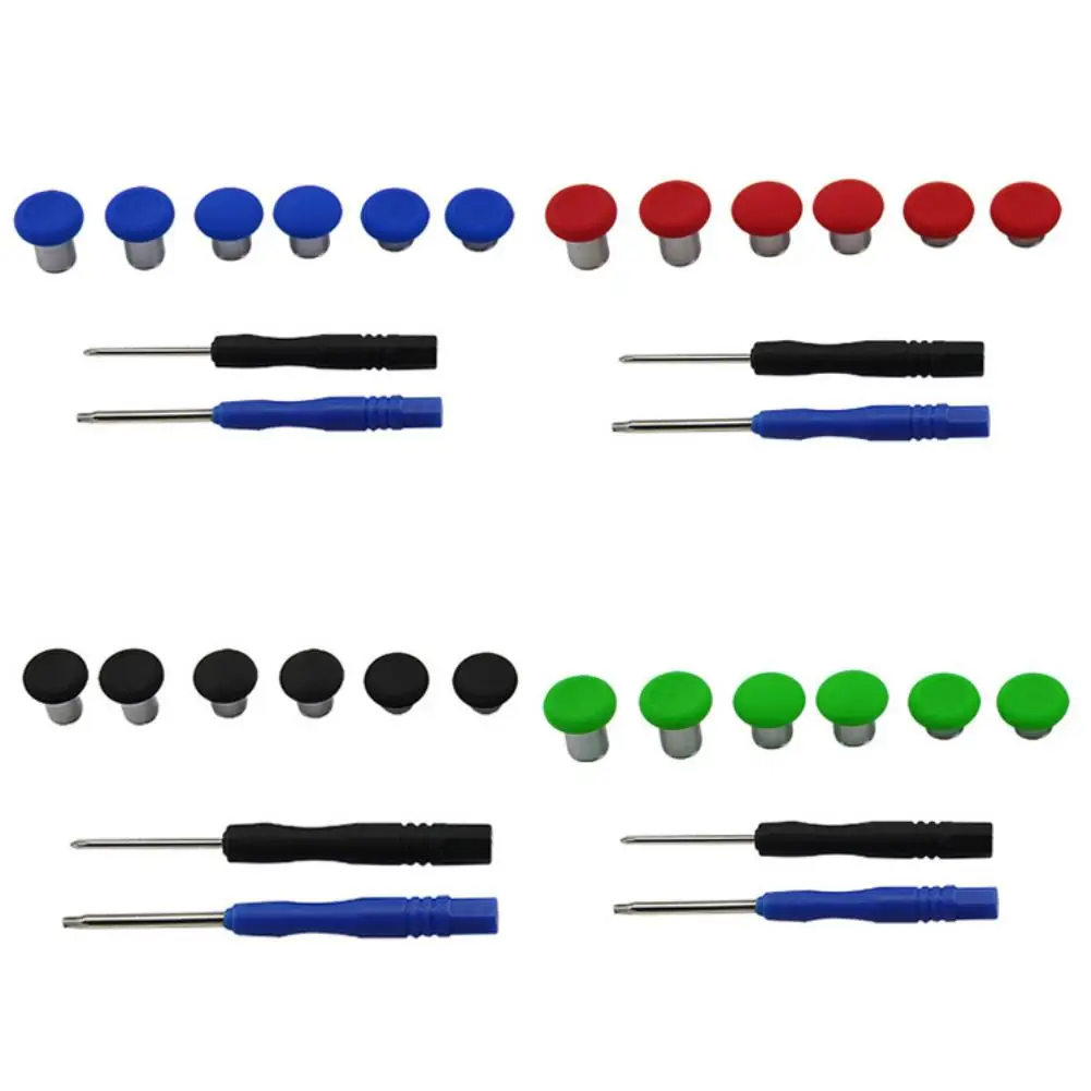 

6Pcs Silicone Gamepad Joystick Cap Cover Screwdriver Set for Xbox One/Elite/PS4 Silicone Gamepad Joystick Cap