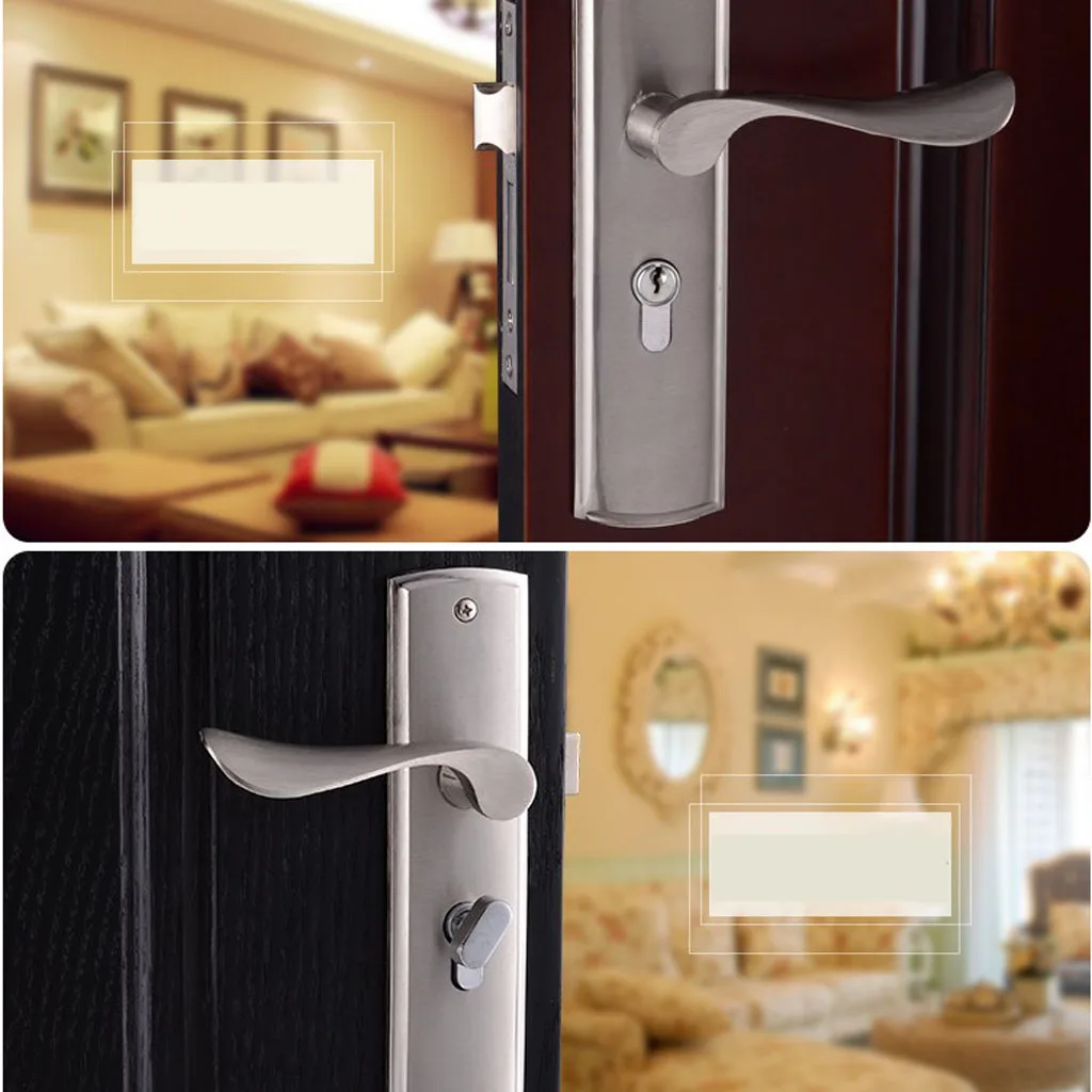 Entrance Lever Door Handle [with Three Keys] for Office or Front Door #1