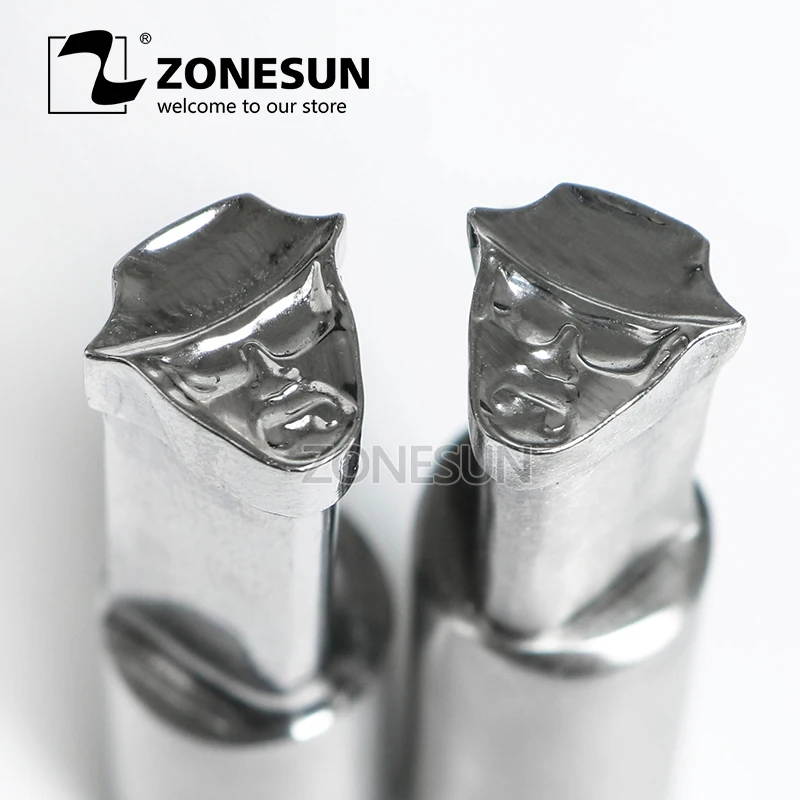 

ZONESUN Man with hat Sugar tablet Press 3D Punch Mold Candy Milk Punching Custom Logo punch die TDP 0/5 Machine FREE SHIPPING