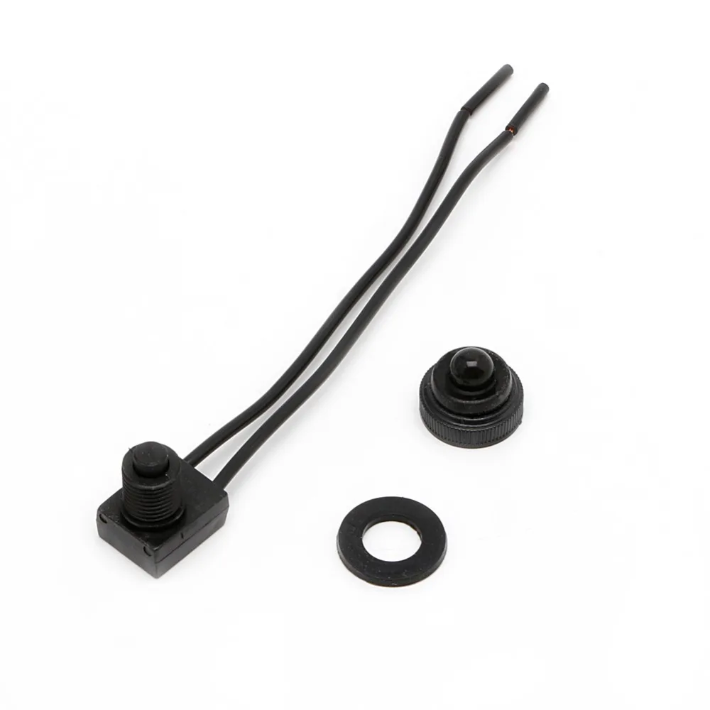Good 12V Waterproof Push Button On-Off Switch With Leads Motorcycle Car Boat
