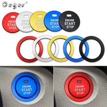 Ceyes автомобильный Стайлинг Авто старт стоп зажигание двигателя Кнопка салонные аксессуары кольца чехол для Toyota C HR Yaris Prius чехлы