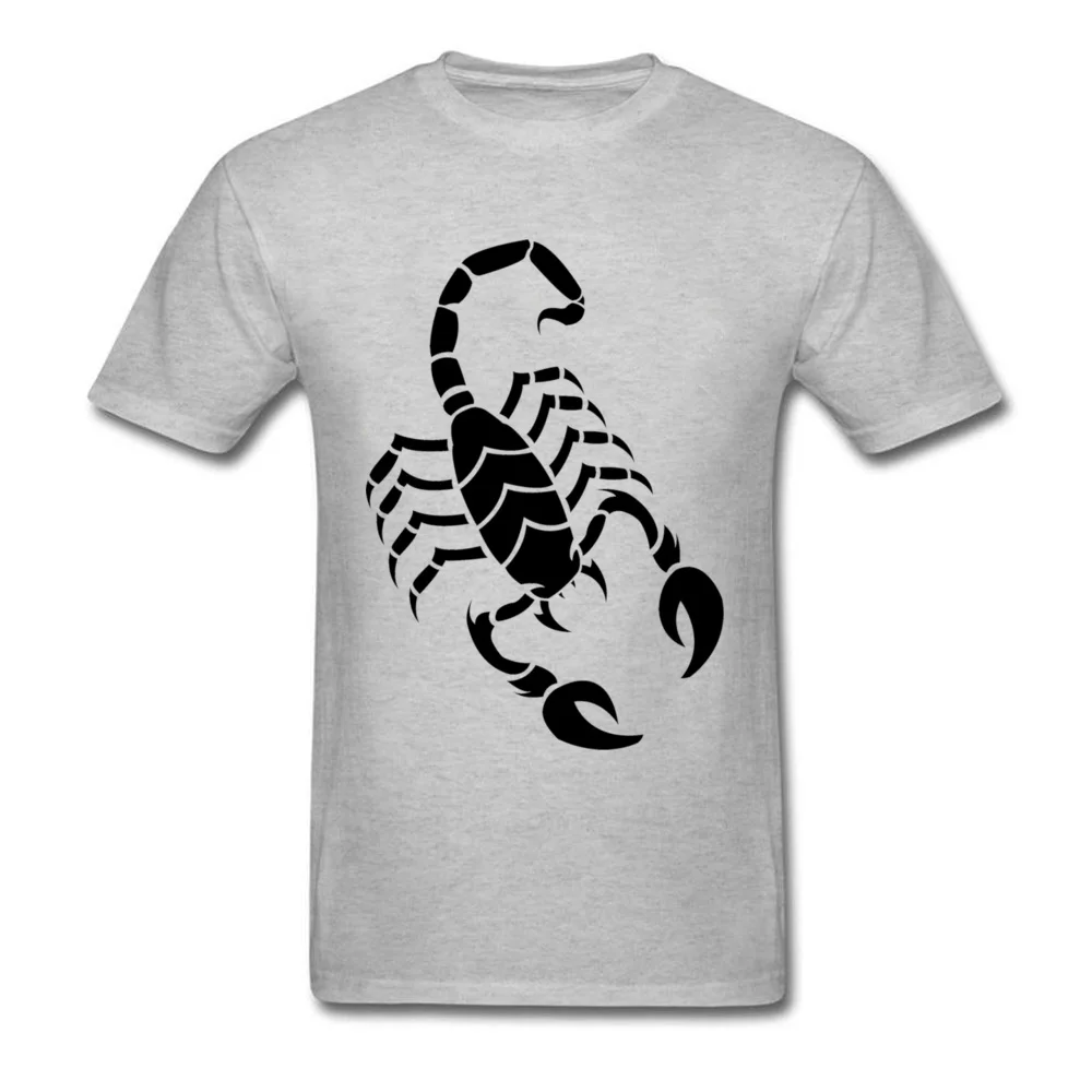 Tops Shirt Scorpion Father Day Coupons Printing Short Sleeve All Cotton Round Neck Men T Shirt Printing Tee Shirt Scorpion grey