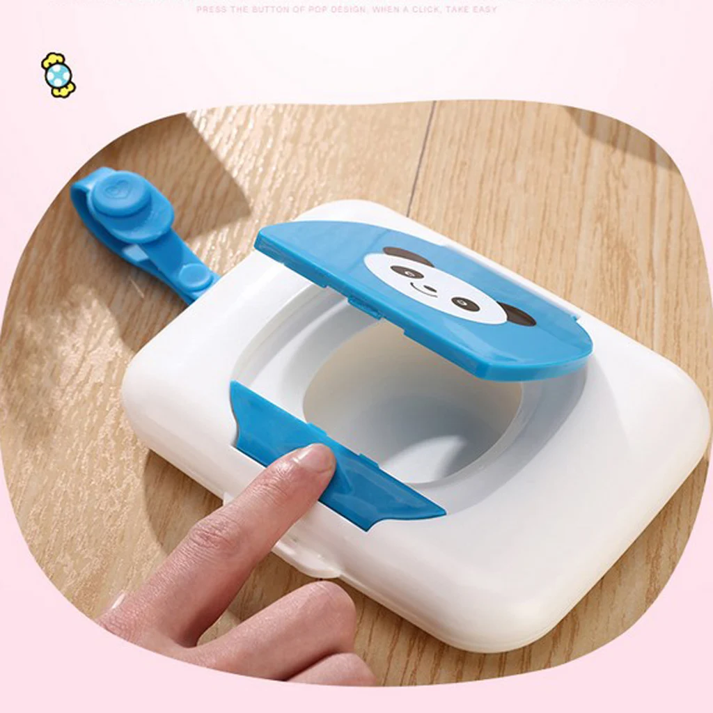 Home Bath Car Travel Wet Tissues Plastic Dry Wipes Case Baby Wipe Press Pop up Tissue Dispenser Holder Box