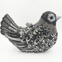 XIYUAN, белый кристалл, клатч, кошелек, вечерние сумки, клатчи, женские, черные, стразы, на цепочке, сумка-мессенджер, дамские, драгоценные камни, вечерние сумки