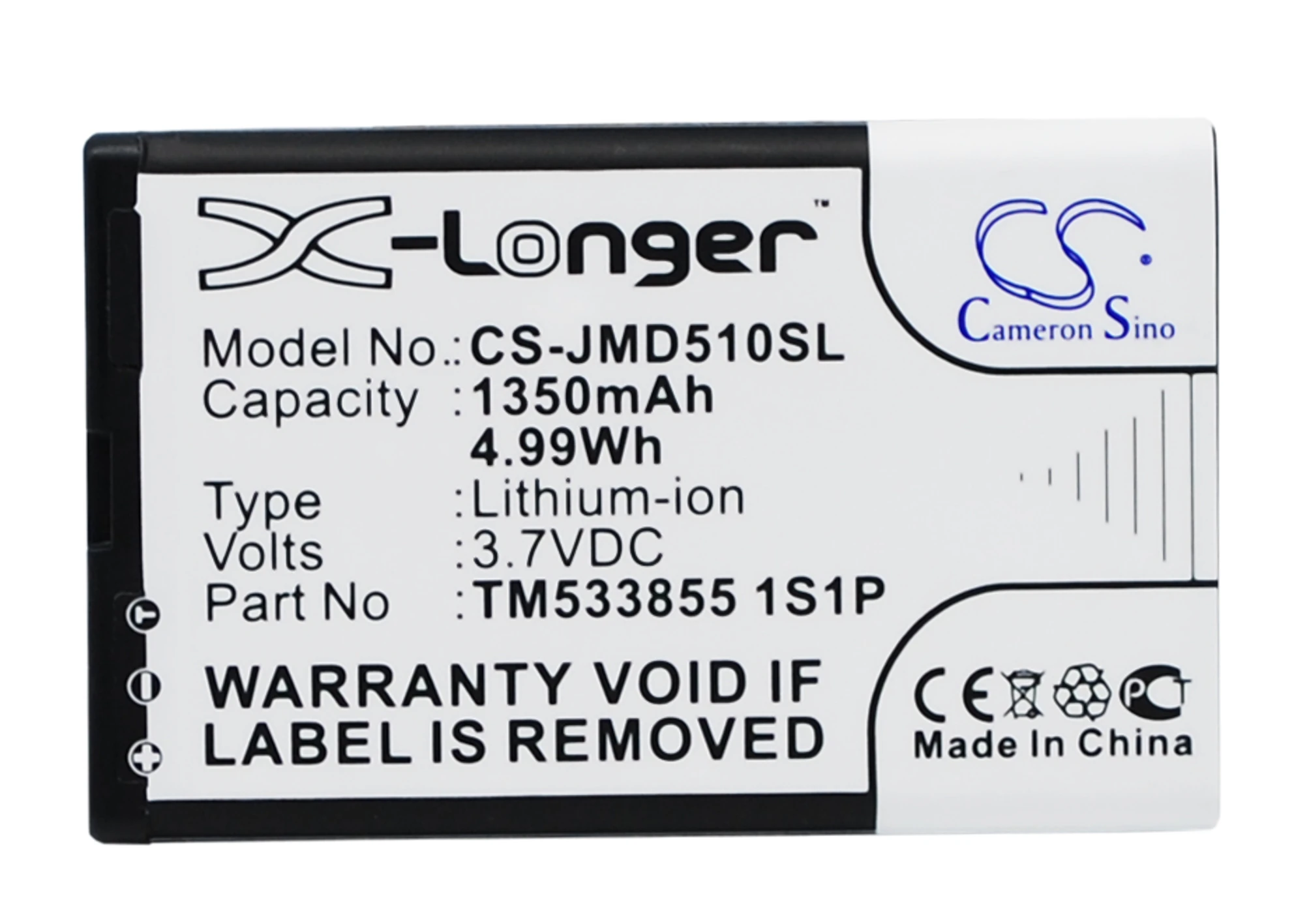 Cameron Sino 1350 мАч батарея TM533855 1S1P для JBL MD 51W Play Up|cameron sino|battery forcameron sino battery |