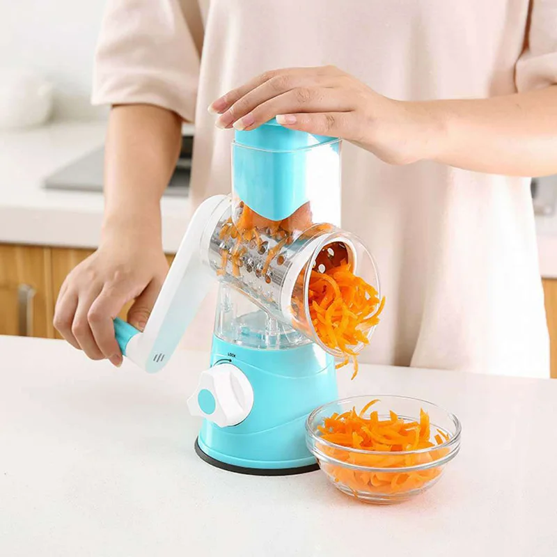 

Manual Vegetable Cutter Slicer Multifunctional Round Mandoline Slicer Potato Cheese Kitchen Gadgets Kitchen Accessories