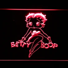 G197 Betty Boop светодиодный неоновые световые знаки с включения/выключения 20+ Цвета 5 размеров на выбор