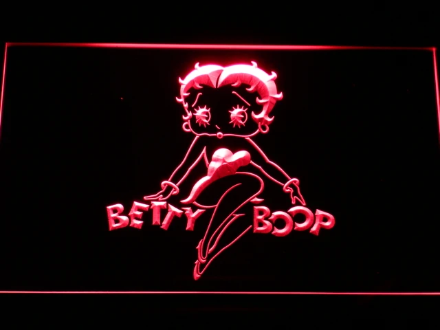 

g197 Betty Boop LED Neon Light Signs with On/Off Switch 20+ Colors 5 Sizes to choose