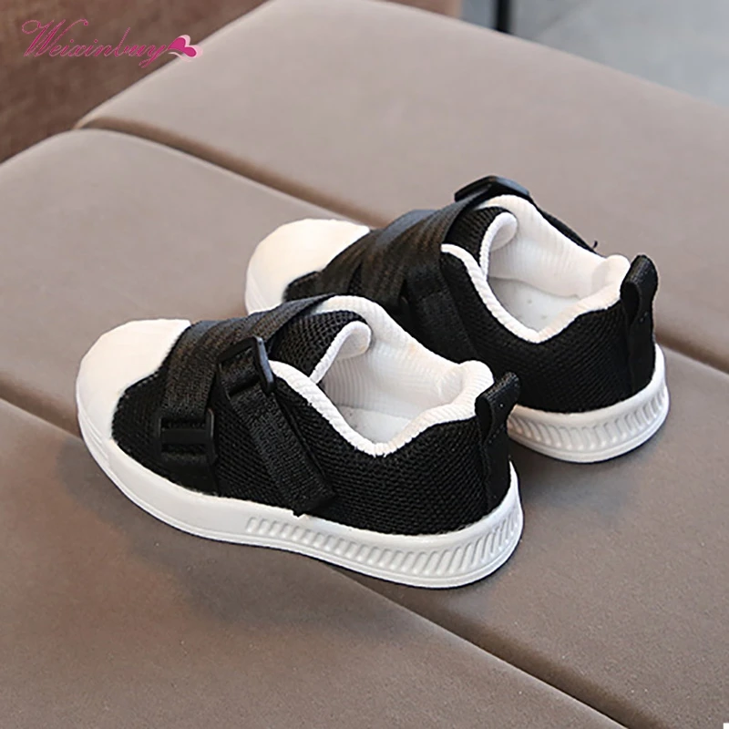 

Autumn Children casual shoes Baby Boys Shoes Girls Shell Head Rubber Shoes Hook&Loop three colors