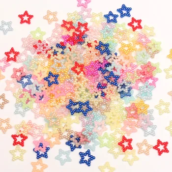 

LF 200Pcs Mixed Pearl Star Decoration Craft Flatback Cabochon Embellishments For Scrapbooking Kawaii Cute Diy Accessories