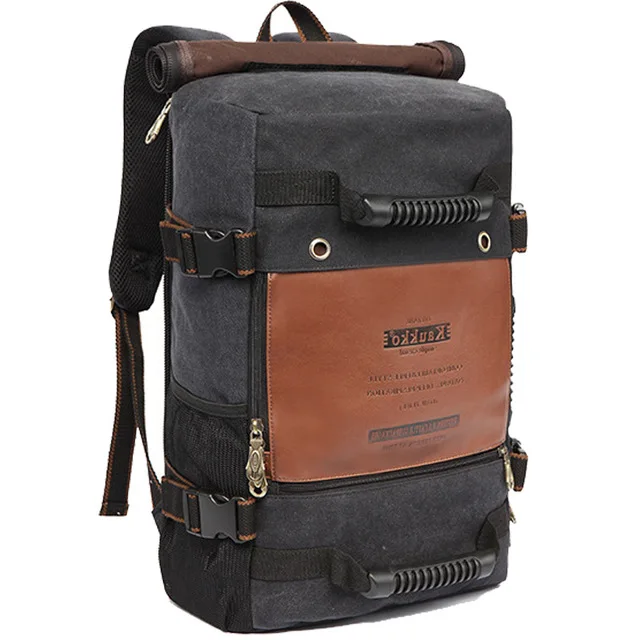 

Men backpack Canvas Huge Travel School Shoulder Computer Backpacking Functional Versatile Bags Multifunctional Laptop Bag CD50