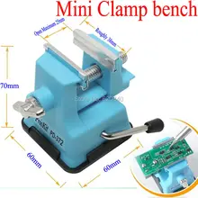 Мини Таблица вице Регулируемый максимум 25 мм Пластик винт Слесарные Тиски для самостоятельного изготовления ювелирных украшений ремесло для моделирования, работы замок с фиксированным Инструменты для ремонта