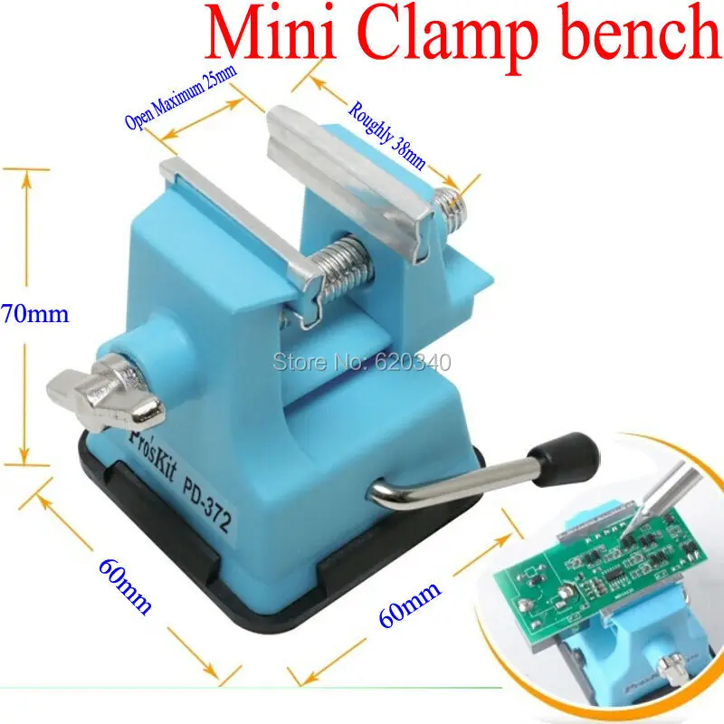 

2014 Mini Table Vice Adjustable Max 25mm Plastic Screw Bench Vise for DIY Jewelry Craft Modeling Work Lock Fixed Repair Tools