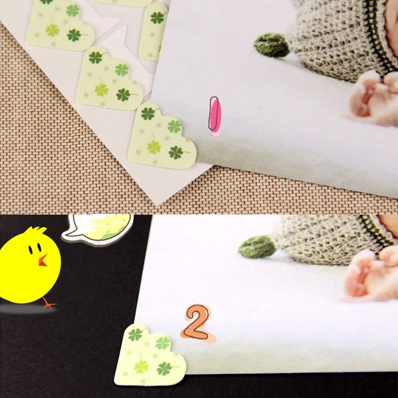 24 шт./лот DIY мультфильм милые животные уголок бумажные наклейки для фотоальбомов