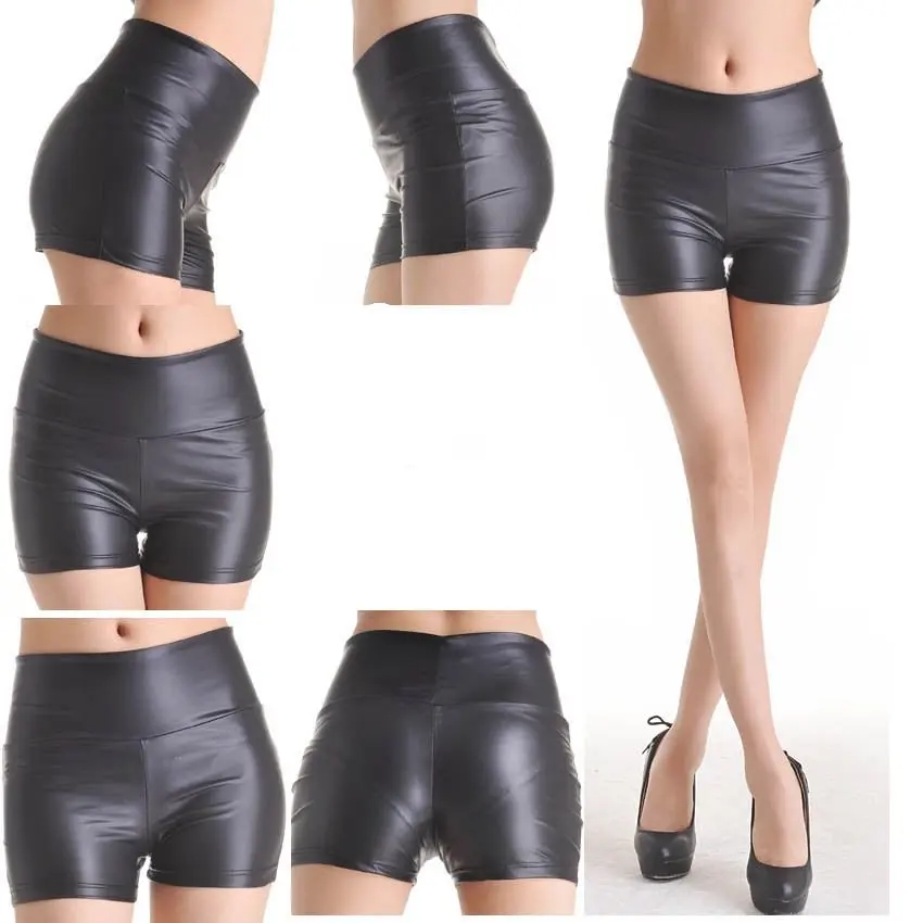 leather pants short