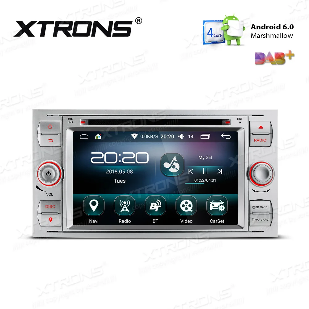 Автомагнитола XTRONS 7 дюймов Android DVD плеер головное устройство стерео GPS OBD навигация