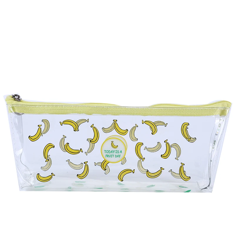 Банан арбуз фрукты пенал; Забавный прозрачный Карандаш сумка коробка канцелярские ручки мешок детский подарок для дома, офиса, школы