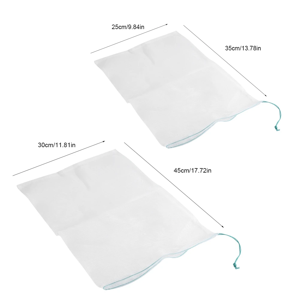 10pcs Plant Fruit Bags Drawstring Mesh Bag Against Insect Pest Bird Garden Tool
