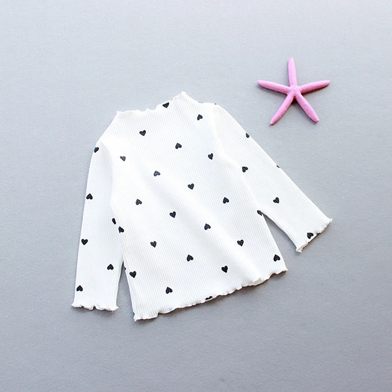 B&N Spring Autumn Printed Girl Sweater Long Sleeve Cotton Heart Fashion Tops Cute Candy Knitted Thickened Baby Girls Pullover9