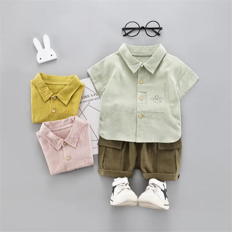 

infant suit little man outfit two piece set baby boy summer clothes cotton infants and toddler clothing shirts + shorts 2pcs